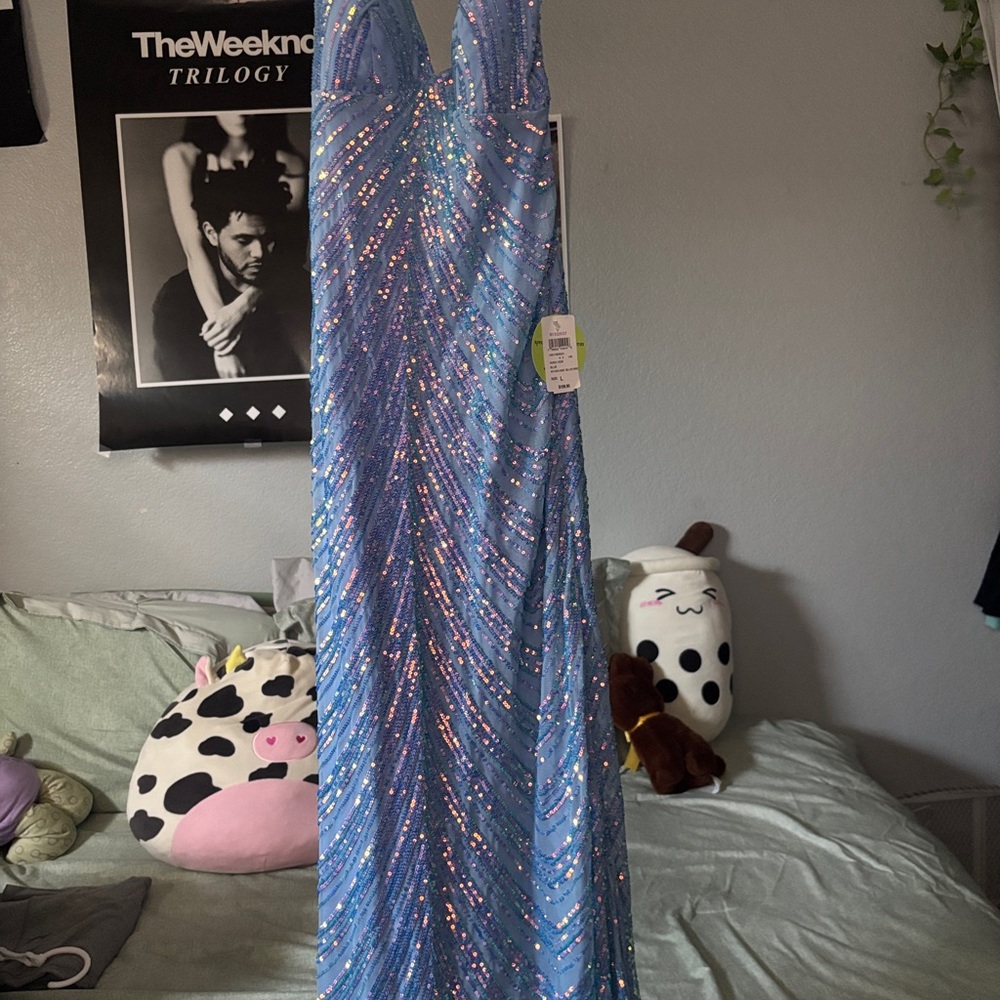 Windsor Sequin Blue Dress
